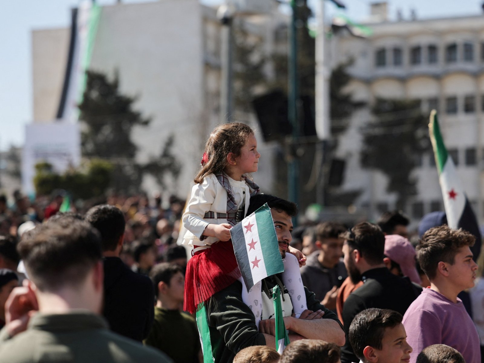 Syrians mark